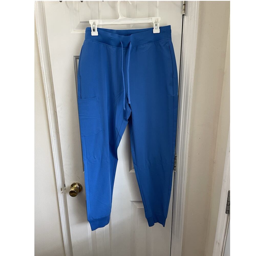Mandala Scrub Pants Blue M Equa-Tex Technology Medical Solid